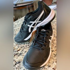 ASICS Women’s Gel-Dedicate 7 court shoes black/white Size 8 NEW IN BOX